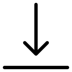 Arrow Down To Line SVG Icon